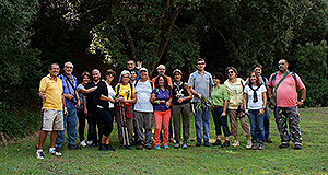 Foto di gruppo dei partecipanti all'escursione nella valle del Riu Arrubiu a Soleminis, Domenica 13 Ottobre 2013