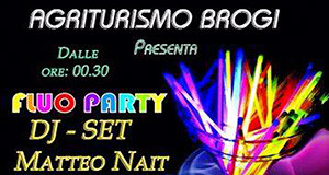 manifesto Fluo Party Dj Set Matteo Nait - Agriturismo Brogi - Soleminis - 15 Novembre 2013 -ParteollaClick