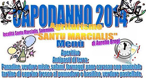 Locandina per il Capodanno 2014 all'Agriturismo Santu Marcialis - Soleminis - 31 Dicembre 2013 - ParteollaClick