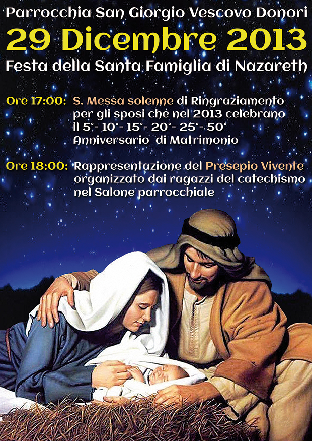 Festa della Santa Famiglia di Nazareth 2013 - Donori- 29 Dicembre 2013 - ParreollaClick