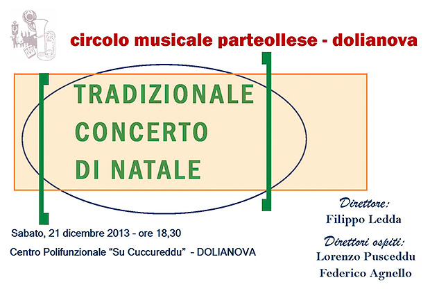 Tradizionale Concerto di Natale del Circolo Musicale Parteollese - 21 Dicembre 2013 - Dolianova - ParteollaClick