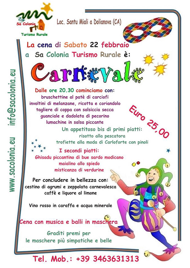 Cena di Carnevale 2014 - Sa Colonia Turismo Rurale - Dolianova - 22 Febbraio 2014 - ParteolalClick