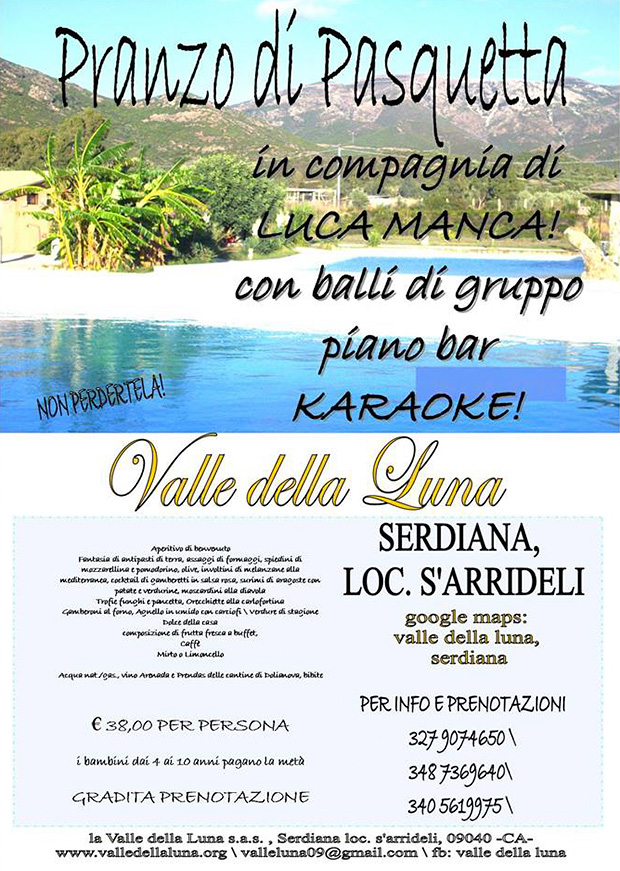 Pasqua e Pasquetta 2014 alla Valle della Luna - Serdiana - Domenica 20 e Lunedì 21 Aprile 2014 - ParteollaClick