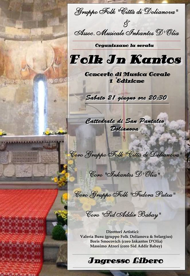 Folk In Kantos, prima edizione del Concerto di Musica Corale - Dolianova - 21 Giugno 2014 - ParteollaClick