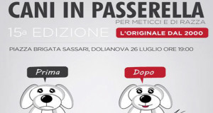 Locandina per la 15ª edizione di Cani in Passerella - Dolianova - 26 Luglio 2014 - ParteollaClick