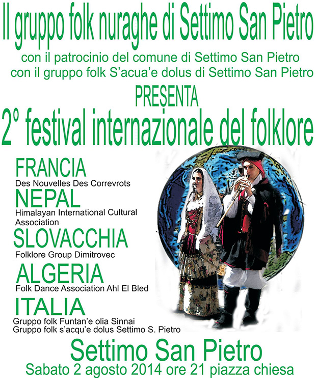 2° Festival Internazionale del Folklore - Settimo San Pietro - 2 Agosto 2014 - ParteollaClick