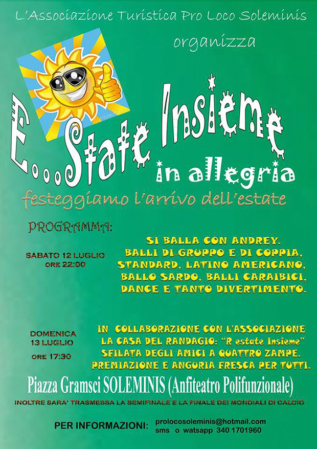 Estate insieme in allegria 2014 - Soleminis - 12 e 13 Luglio 2014 - ParteollaClick