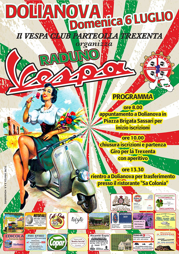 Primo Raduno Vespa Club Parteolla Trexenta - Dolianova - 6 Luglio 2014 - ParteollaClick