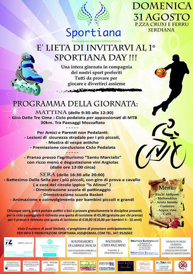 1° Sportiana Day - Serdiana - 31 Agosto 2014 - ParteollaClick