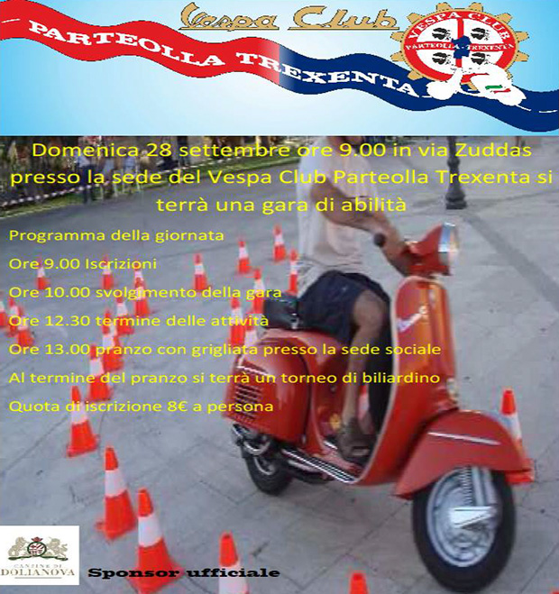 Gara di abilità in Vespa - Dolianova - 28 Settembre 2014 - ParteollaClick