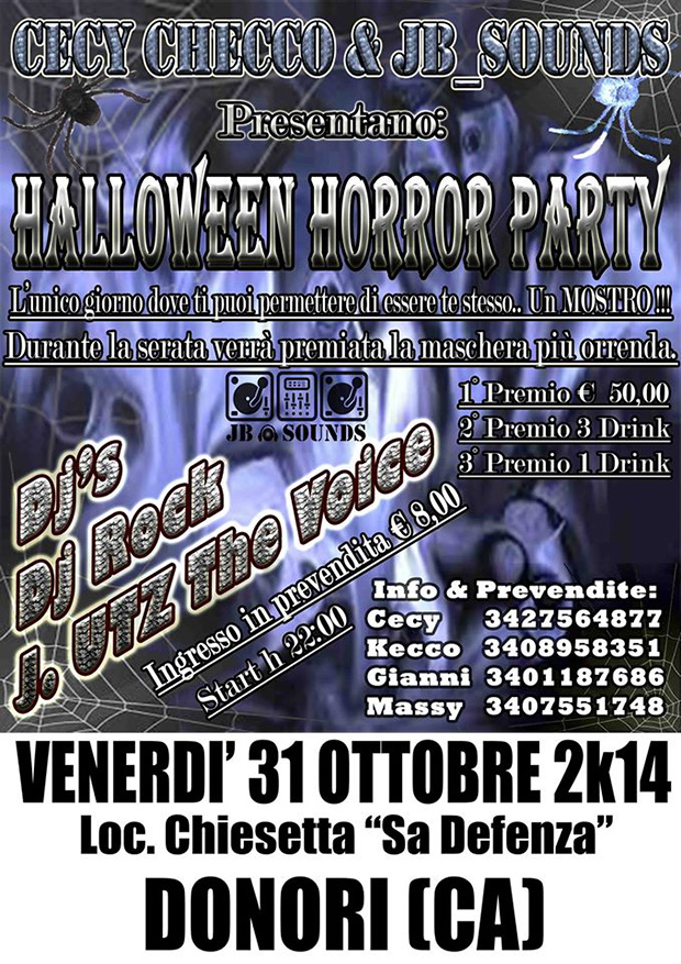 Halloween Horror Party 2014 nel Parco di Sa Defentza - Donori - 31 Ottobre 2014 - ParteollaClick