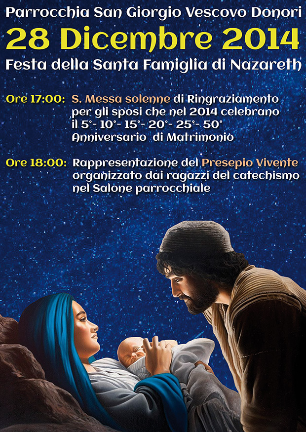 Festa della Santa Famiglia di Nazareth 2014 - Donori - 28 Dicembre 2014 - ParteollaClick