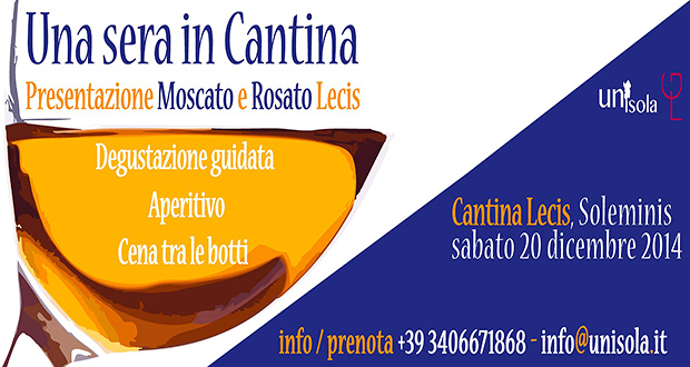 Locandina Una Sera in Cantina da Giuseppe Lecis - 20 Dicembre 2014 - ParteollaClick