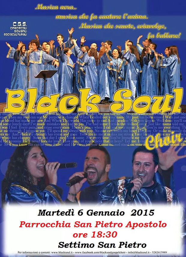 Concerto dell'Epifania 2015 con i Black Soul Choir - Settimo San Pietro - 6 Gennaio 2015 - ParteollaClick