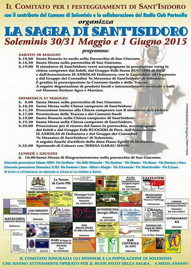 Sagra di Sant'Isidoro 2015 - Soleminis - 30, 31 Maggio e 1 Giugno 2015 - ParteollaClick