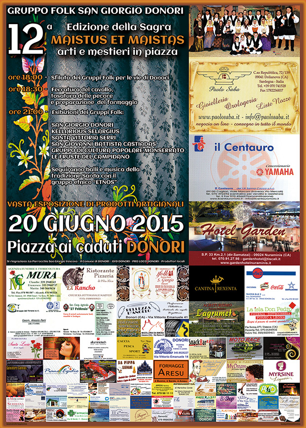 Dodicesima Edizione della Sagra Maistus et Maistas - Donori - 20 Giugno 2015 - ParteollaClick