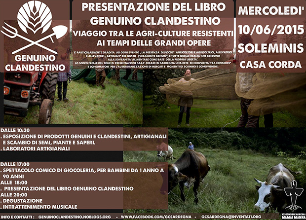 Presentazione del libro Genuino Clandestino - Soleminis, Casa Corda -  10 Giugno 2015 - ParteollaClick