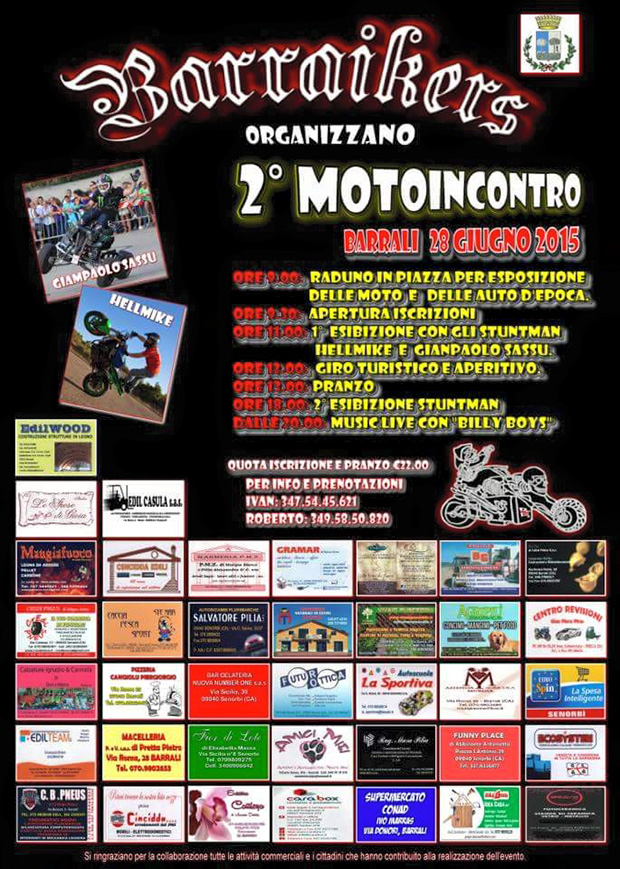 Secondo Motoincontro dei Barraikers - Barral - 28 Giugno 2015 - ParteollaClick