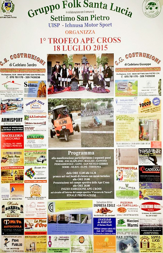 1° Trofeo Ape Cross - Settimo San Pietro - Sabato 18 Luglio 2015 - Gruppo Folk Santa Lucia - ParteollaClick