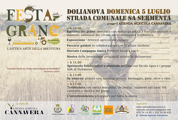 3ª edizione della Festa del Grano nell'Azienda Agricola Cannavera - Dolianova -5 Luglio 2014 - ParteollaClick