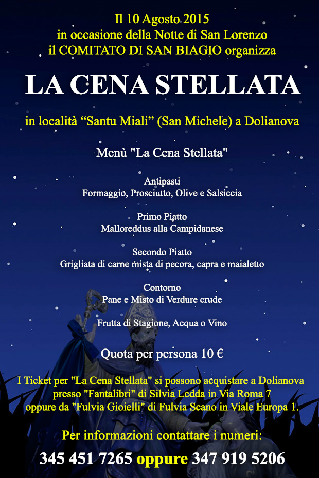 La Cena Stellata 2015 nella notte di San Lorenzo - Dolianova - 10 Agosto 2015 - ParteollaClick