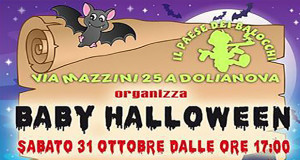 Banner Baby Halloween 2015 presso il circolo Il Paese dei Balocchi - Dolianova- Sabato 31 Ottobre 2015 - ParteollaClick