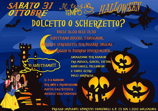 Dolcetto o Scherzetto - Il Terzo Tempo agli impianti sportivi comunali - Soleminis - 31 Ottobre 2015 - ParteollaClick