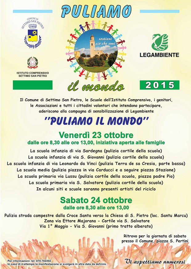 Puliamo il Mondo 2015 - Settimo San Pietro - 23 Ottore 2015 - ParteollaClick