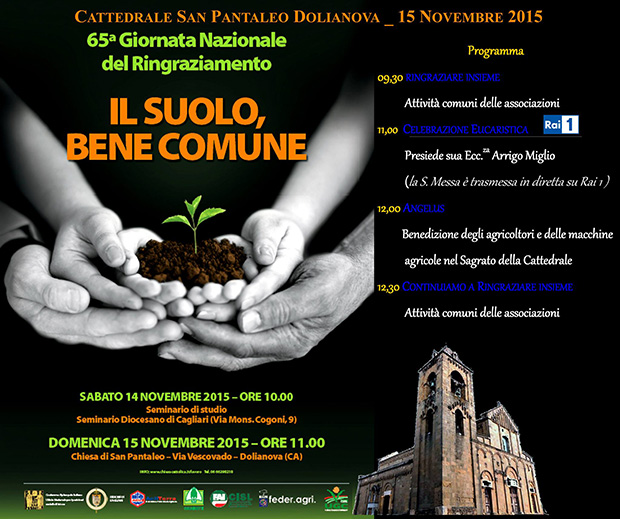 65ª Giornata Nazionale del Ringraziamento, Il Suolo, Bene Comune - Dolianova, Cattedrale di San Pantaleo - 15 Novembre 2015 - ParteollaClick