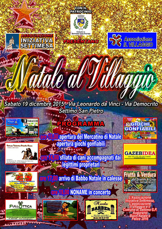 Natale al Villaggio 2015 - Settimo San Pietro - Sabato 19 Dicembre 2015 - ParteollaClick