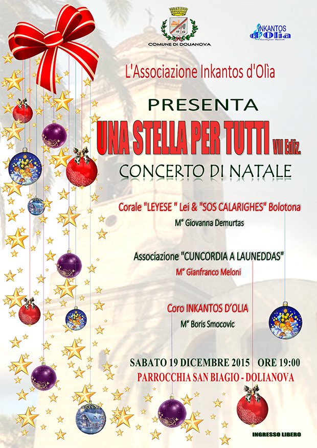 Settima edizione del Concerto Una Stella per Tutti - Dolianova - 19 Dicembre 2015 - ParteollaClick