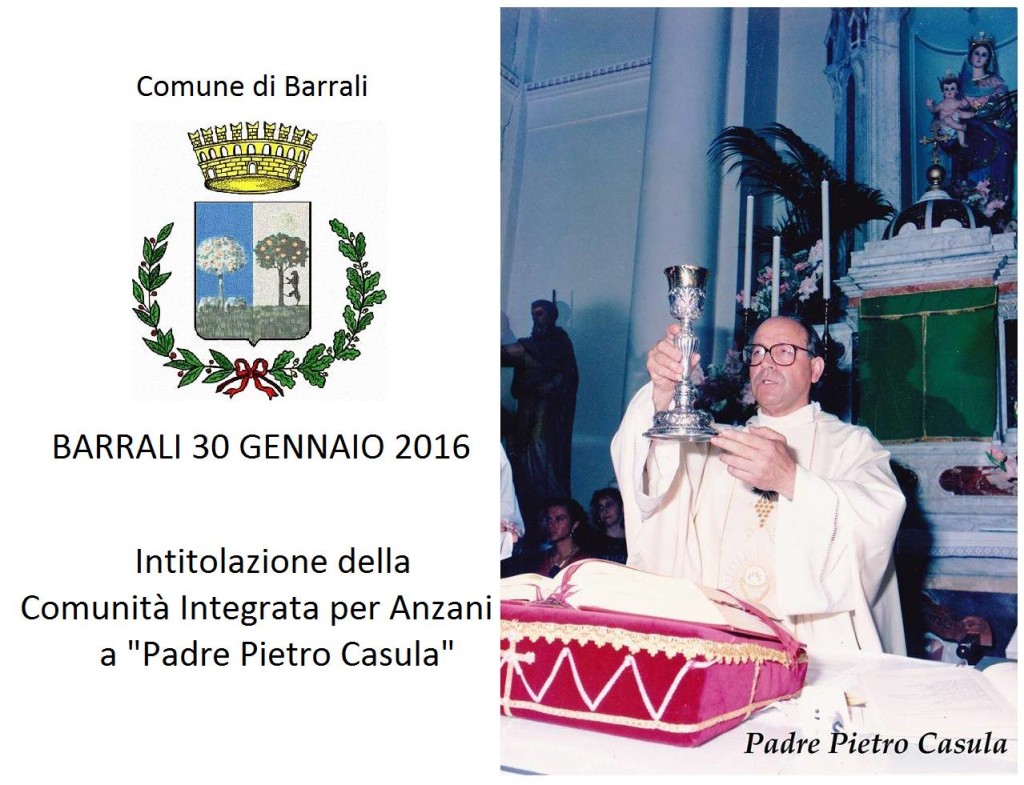 Cerimonia di Intitolazione della Comunità Integrata per Anziani a Padre Pietro Casula - Barrali - 30 Gennaio 2016 - ParteollaClick