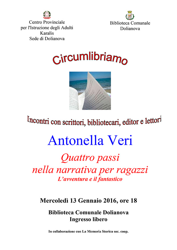 Circumlibriamo con Antonella Veri - Dolianova, Biblioteca Comunale - 13 Gennaio 2016 - ParteollaClick