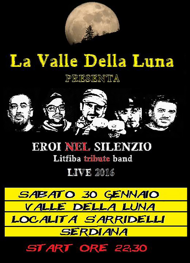 Eroi nel Silenzio Litfiba Tribute Band - Valle della Luna Serdiana - 30 Gennaio 2016 - ParteollaClick