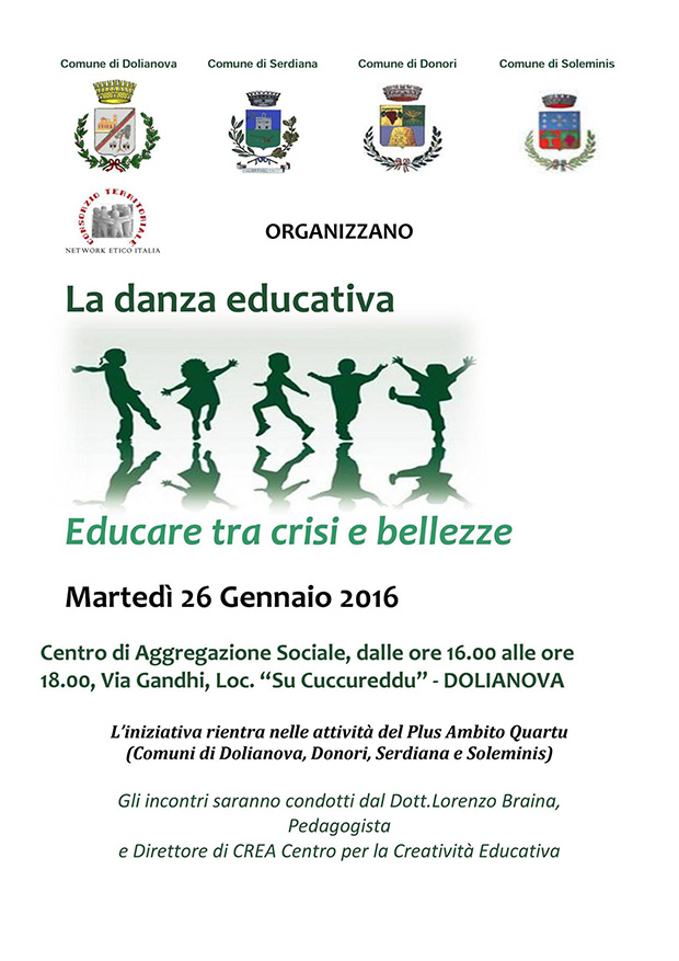 Incontro con Lorenzo Braina La danza educativa - Dolianova - Martedì 26 Gennaio 2016 - ParteollaClick