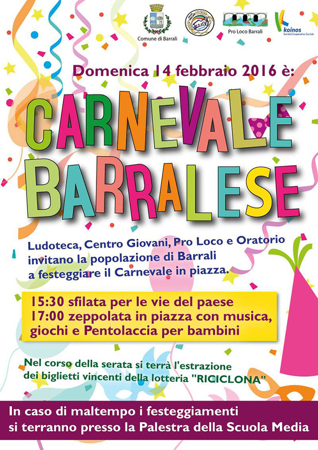 Carnevale Barralese 2016 - Barrali - 14 Febbraio - ParteollaClick