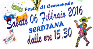 Banner Festa di Carnevale 2016 - Serdiana - 6 Febbraio 2016 - ParteollaClick