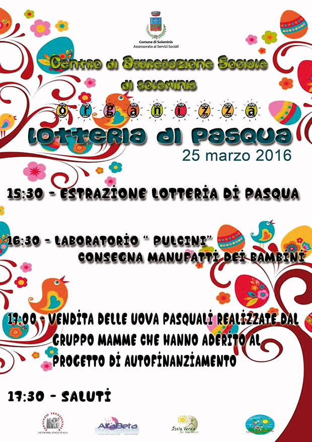 001 - Lotteria, laborotario e mercatino di Pasqua 2016 - Centro di Aggregazione Sociale Soleminis - 25 Marzo 2016 - ParteollaClick