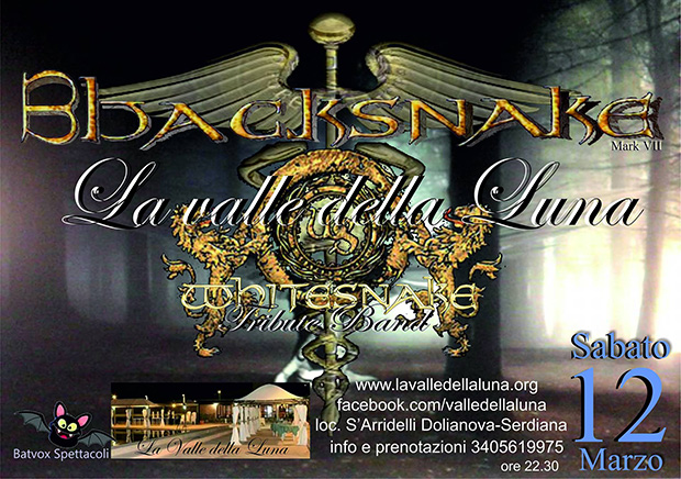 Blacksnake Tribute Band Whitesnake - Valle della Luna Serdiana - 12 Marzo 2016 - ParteollaClick