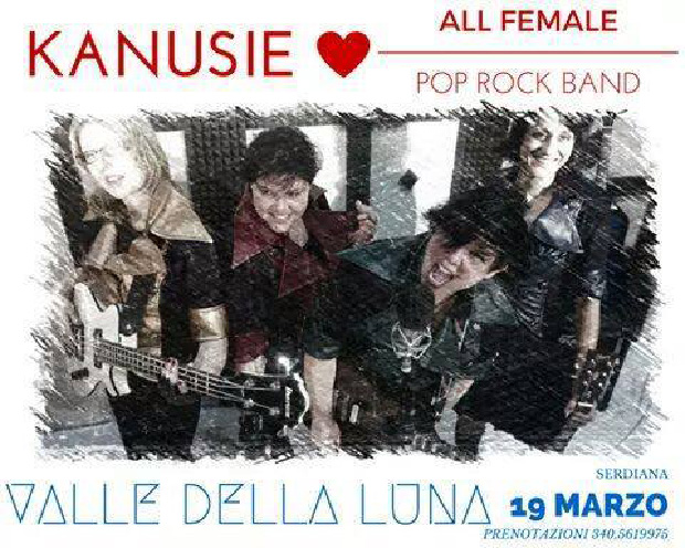 Kanusie all female Pop Rock Band - Valle della Luna Serdiana - 19 Marzo 2016 - ParteollaClick