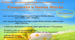 Banner Pasquetta 2016 al Parco di Santa Maria di Sibiola - Serdiana - 28 Marzo 2016 - ParteollaClick