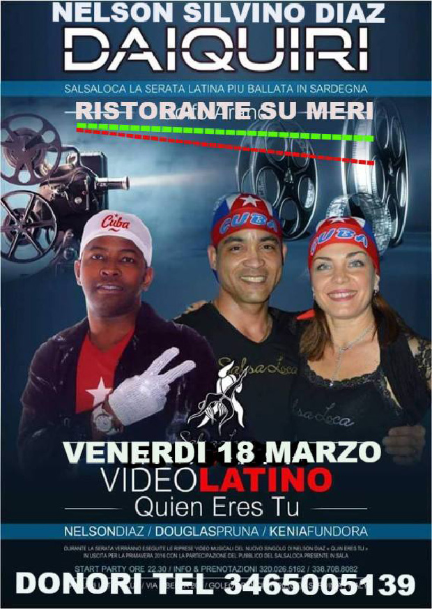 Serata Salsaloca con Nelson Silvino Diaz Daiquiri e Giuseppe Sciuto - Ristorante Pizzeria Su Meri, Donori - 18 Marzo 2016 - ParteollaClick