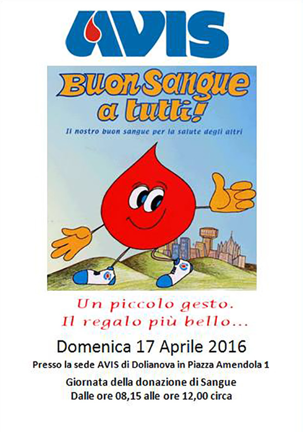 Giornata della Donazione 2016 all'Associazione Avis in Piazza Amendola - Dolianova - 17 Aprile 2016 - ParteollaClick