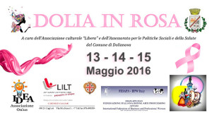 Banner Dolia in Rosa 2016, tre giorni di eventi per la lotta ai tumori del seno - Dolianova - 13, 14 e 5 Maggio 2016 - ParteollaClick