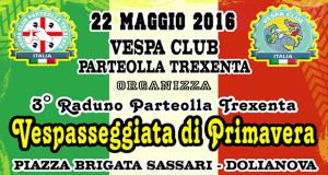 Banner Terzo Raduno Vespa Club Parteolla Trexenta - Dolianova - 22 Maggio 2016 - ParteollaClick