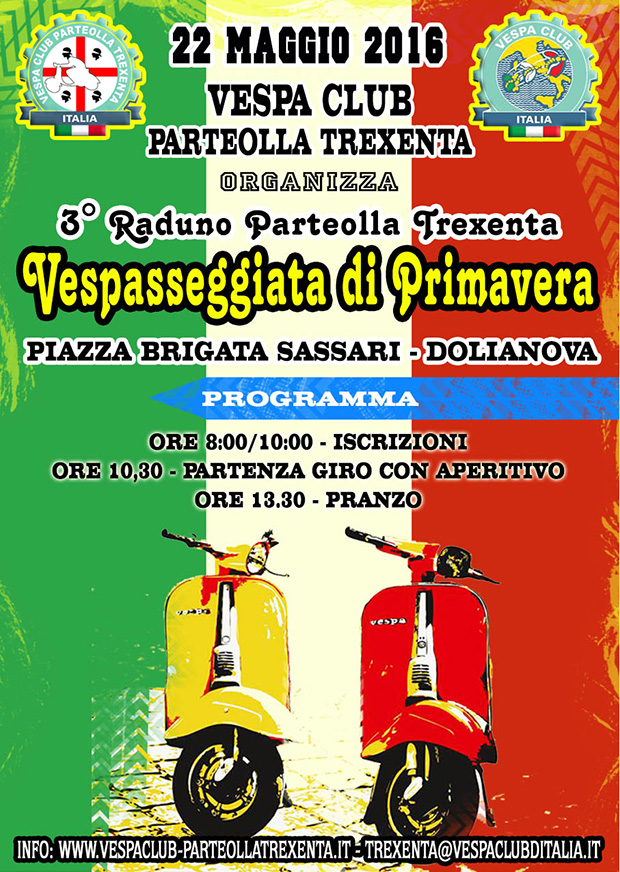 Terzo Raduno Vespa Club Parteolla Trexenta - Dolianova - 22 Maggio 2016 - ParteollaClick