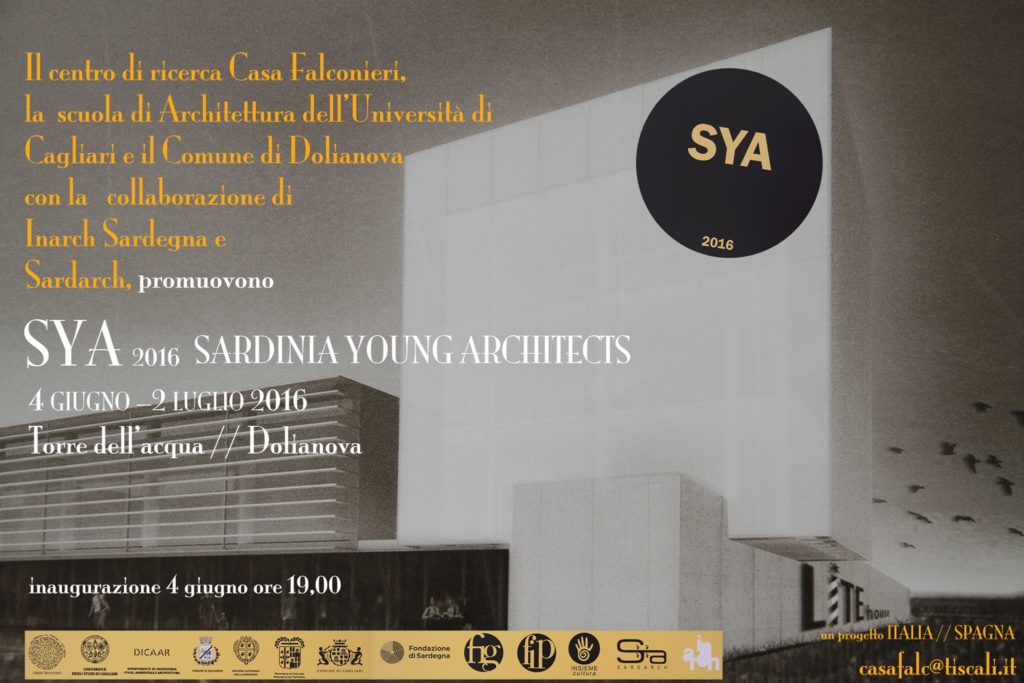 001 - SYA 2016, mostra di opere e progetti realizzati da architetti sardi con età inferiore a 40 anni - Dolianova Arts Tower - Dal 4 Giugno al 2 Luglio 2016 - ParteollaClick