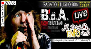 Banner B.d.A. Vasco Tribute Band presso Il Terzo Tempo agli impianti sportivi comunali - Soleminis - Sabato 2 Luglio 2016 - ParteollaClick