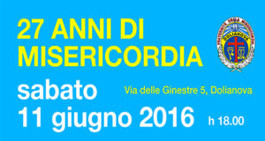 Banner Festa del 27° Anniversario della Fraternità della Misericordia del Parteolla - Doliaova - 11 Giugno 2016 - ParteollaClick