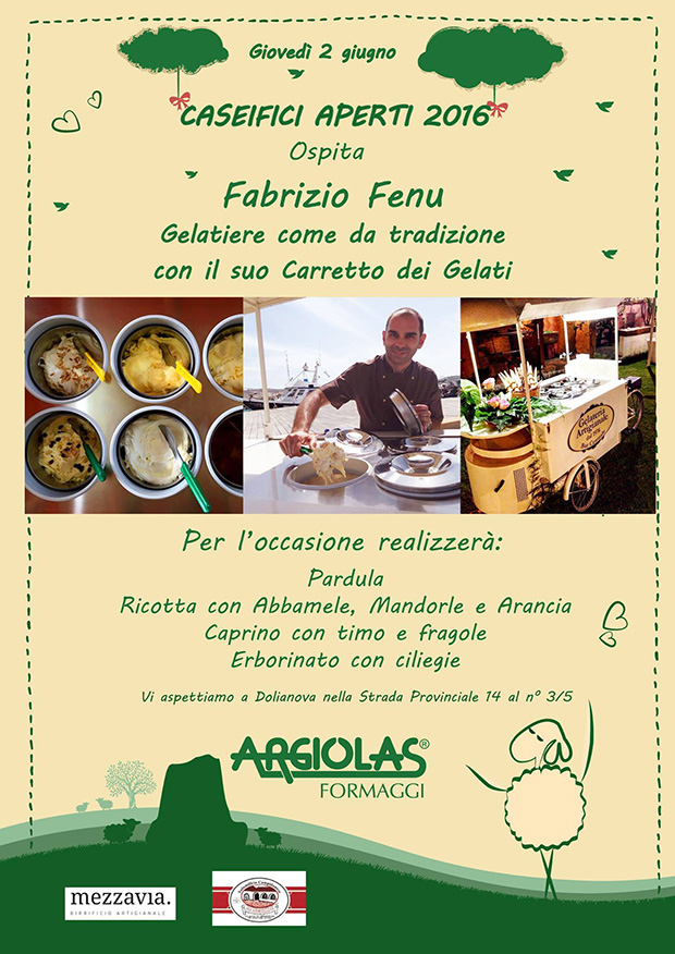 Gelatiere Fabrizio Fenu ospite Argiolas Formaggi Caseifici Aperti 2016 - Dolianova - Giovedì 2 Giugno 2016 - ParteollaClick